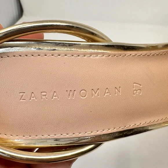 Zara Woman Gold High Heel - Picture 15 of 16